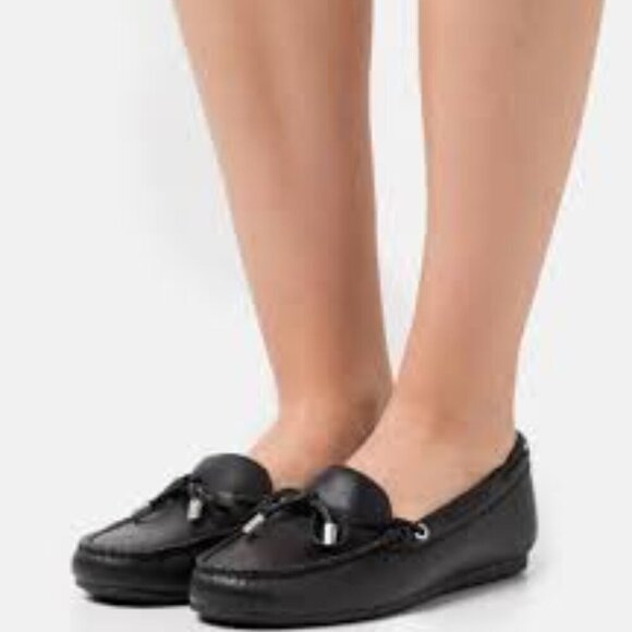 Michael Kors Black Suede Loafers with Tassels Women Size 8.5 - Picture 1 of 8